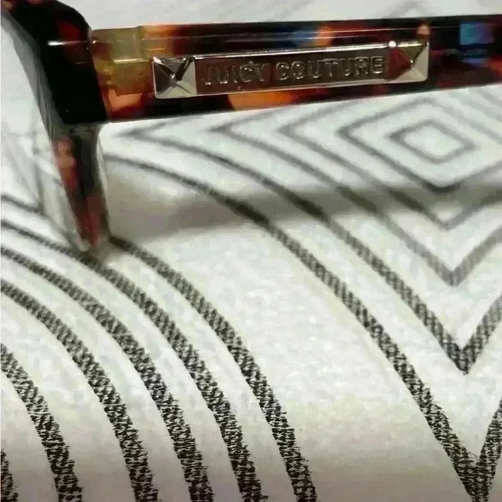 Juicy Couture Adult Eyeglasses Frames Brown Blue Tortoise Gold